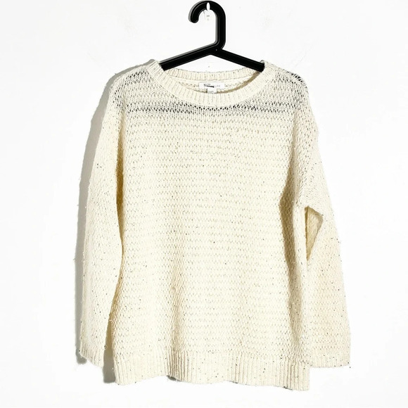 NORDSTROM SIGNATURE Cashmere Sequin Sweater in Ivory size XXS - Picture 4 of 6